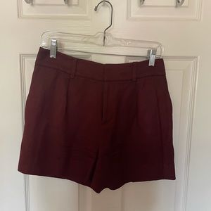 Club Monaco Burgundy Shorts